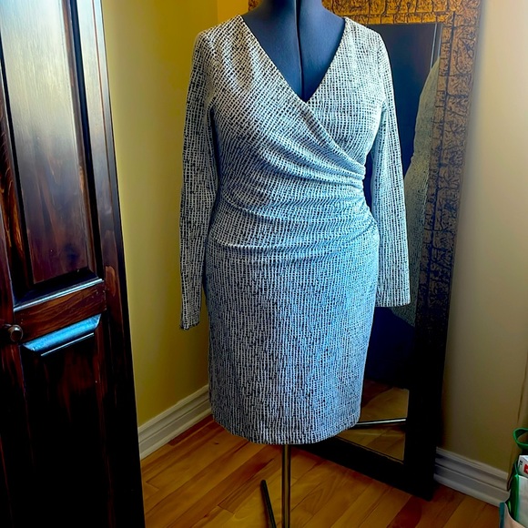 Ralph Lauren Dress - black and White SIZE-14 - Picture 1 of 4